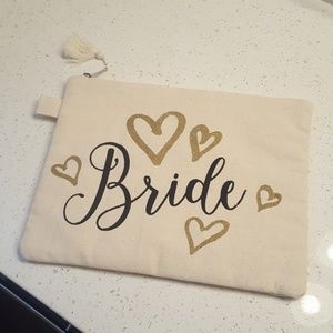 NEW Canvas Zipper Bride Clutch